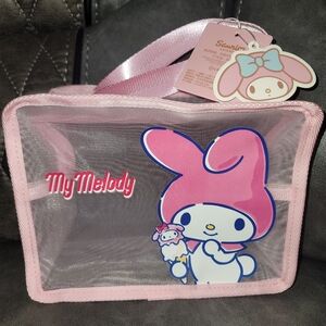 My Melody Pink Cosmetic Mesh Bag